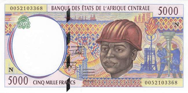 5000 Francs 2000 p.504Nf